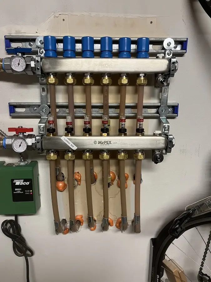 Plumber performing Gas Leak Detection at a residential property in Pelican Bay